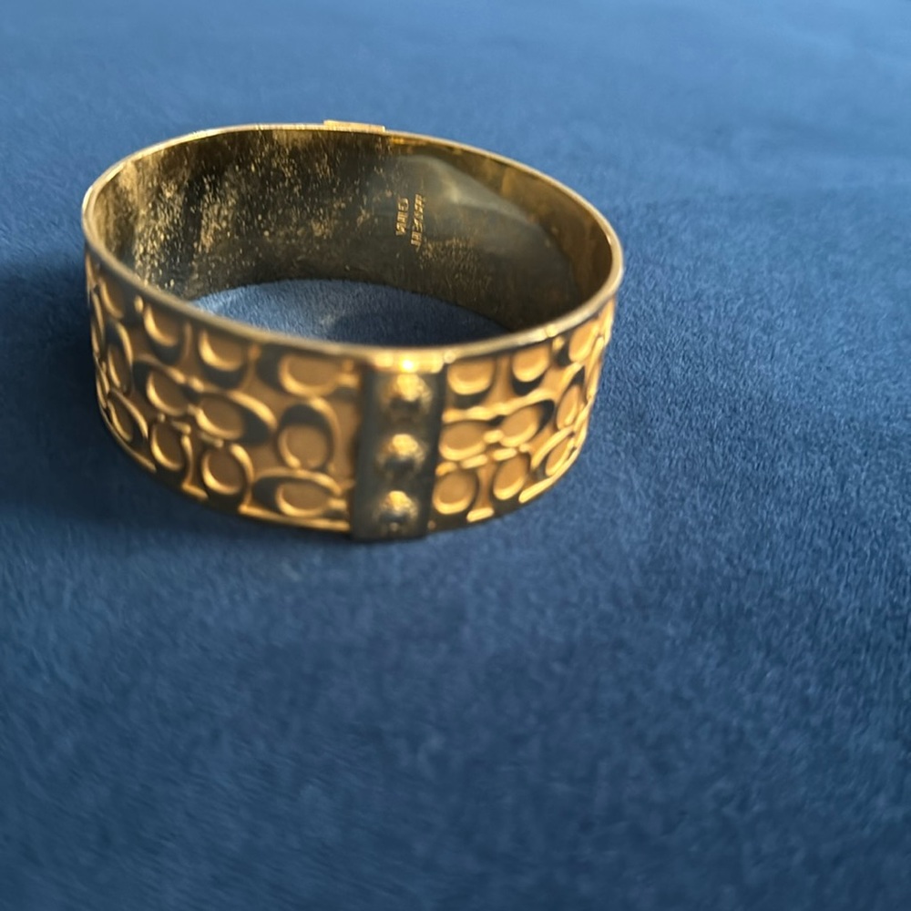 Coach gold cuff bracelet